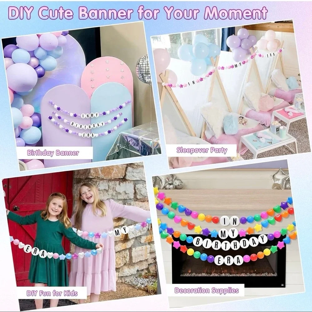 NWT Purple & White Swiftie Birthday Decoration Set‎